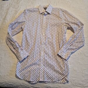 Bonobos 16/35 Stretch Tailored Slim Fit shirt with small pink rose floral print